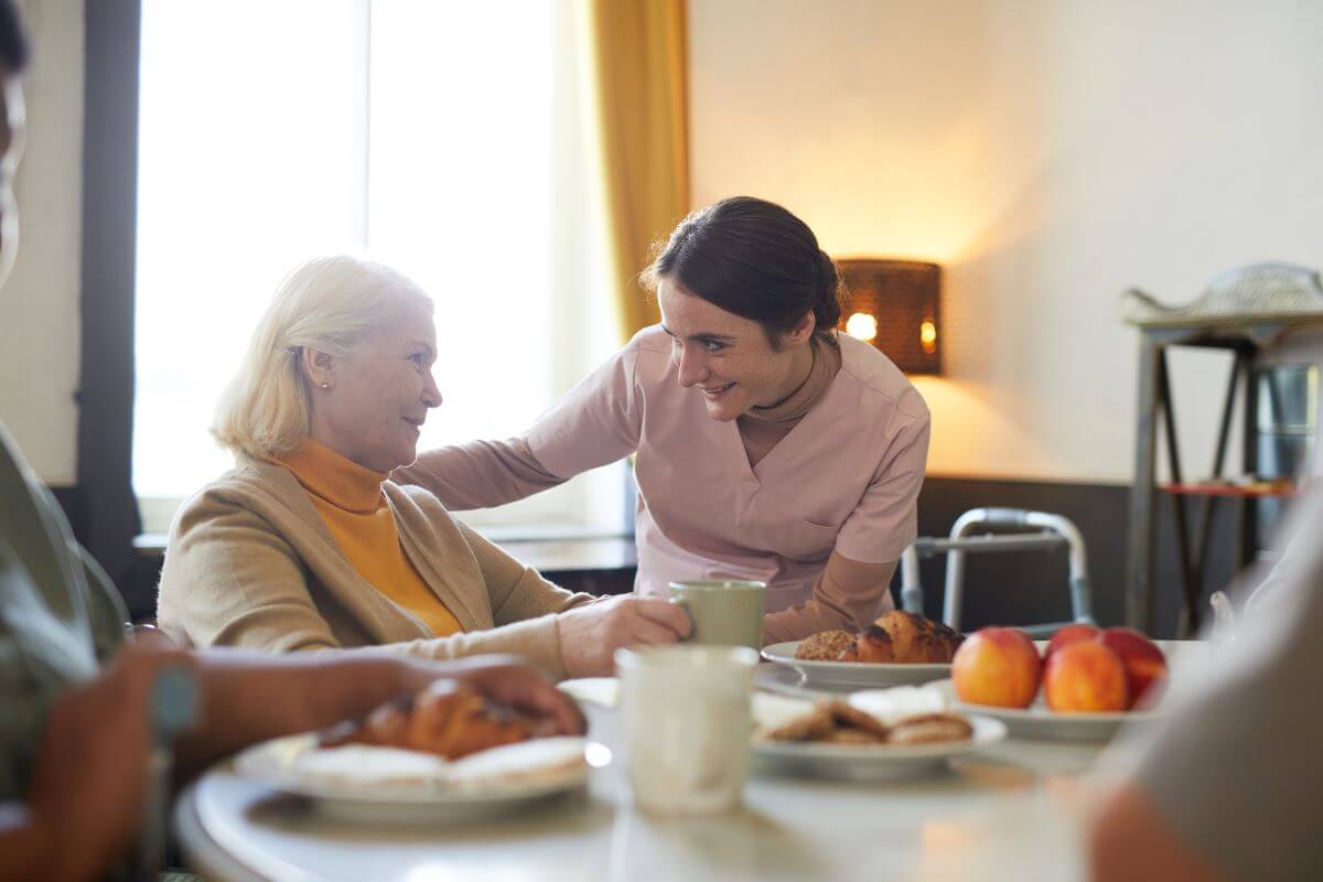 senior at holiday dinner memory care insights for the holidays